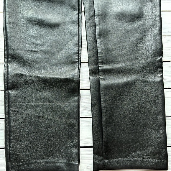 Wilfred Melina Super High Rise Straight Leg Vegan Leather Pant Black size 6 - Picture 6 of 12